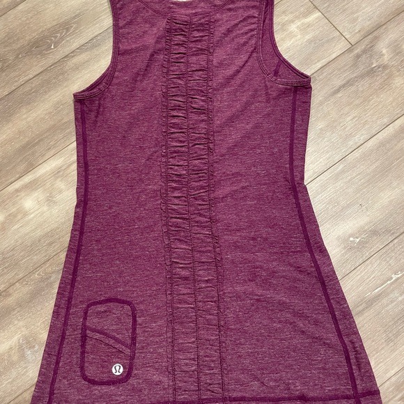 Lululemon Athletica run free tank Heathered plum size 4 - Picture 4 of 8